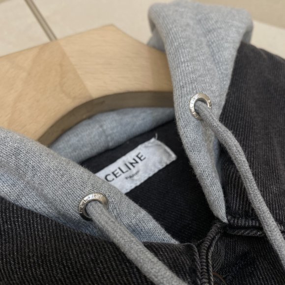 Celine - Мужская джинсовая куртка ветровка DZ_2708CE3 Celine - Мужская джинсовая куртка ветровка DZ_2708CE3