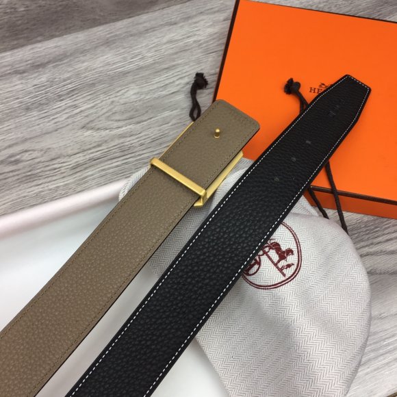 Hermes Мужской двусторонний ремень 3.8см. RE_3105HE1 Hermes Мужской двусторонний ремень 3.8см. RE_3105HE1