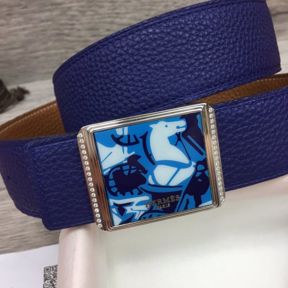 Hermes Мужской двусторонний ремень 3.8см. RE_3105HE1