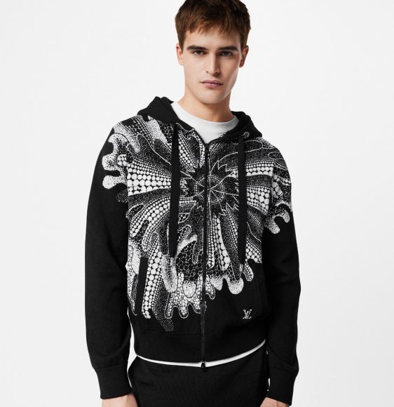 Louis Vuitton & Yayoi Kusama - Мужская кофта толстовка TI_2111LV4 Louis Vuitton & Yayoi Kusama - Мужская кофта толстовка TI_2111LV4