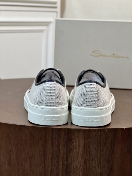 Santoni - Мужские кеды кроссовки BL_1408SA1 Santoni - Мужские кеды кроссовки BL_1408SA1