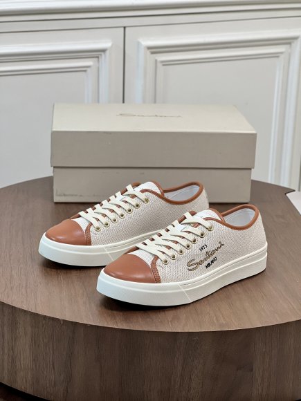 Santoni - Мужские кеды кроссовки BL_1408SA1 Santoni - Мужские кеды кроссовки BL_1408SA1