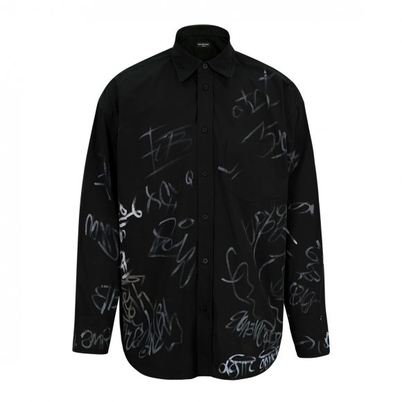 Balenciaga Graffiti - Мужская рубашка C1_1406BA3