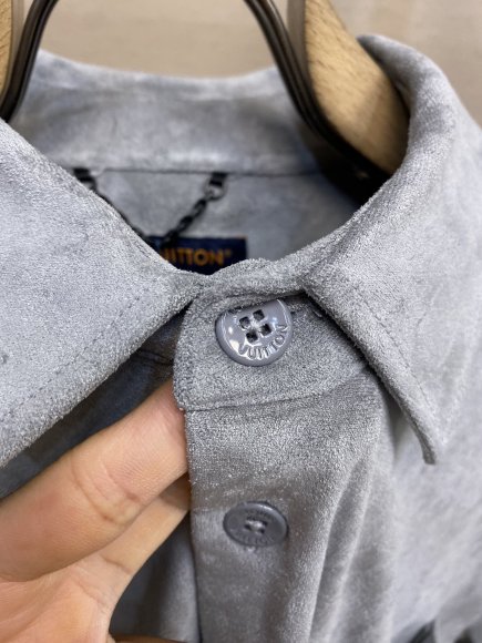 Louis Vuitton - Мужская велюровая рубашка DZ_1007LV12 Louis Vuitton - Мужская велюровая рубашка DZ_1007LV12