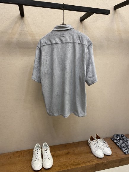 Louis Vuitton - Мужская велюровая рубашка DZ_1007LV12 Louis Vuitton - Мужская велюровая рубашка DZ_1007LV12