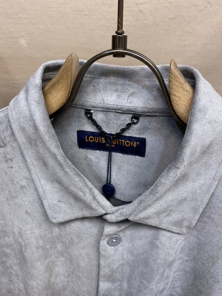 Louis Vuitton - Мужская велюровая рубашка DZ_1007LV12 Louis Vuitton - Мужская велюровая рубашка DZ_1007LV12