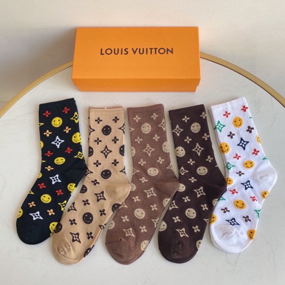 Louis Vuitton Носки комплект 5 пар OR_1602LV2