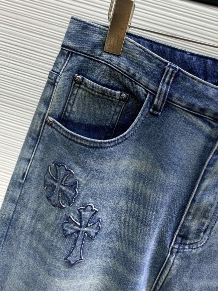 Chrome Hearts - Мужские штаны джинсы TI_0606CH7 Chrome Hearts - Мужские штаны джинсы TI_0606CH7