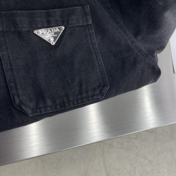 Prada - Мужская джинсовая рубашка куртка DZ_2808PR2 Prada - Мужская джинсовая рубашка куртка DZ_2808PR2