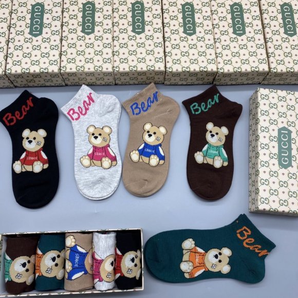 GUCCI носки комплект 5 пар AC_1705GU9 GUCCI носки комплект 5 пар AC_1705GU9