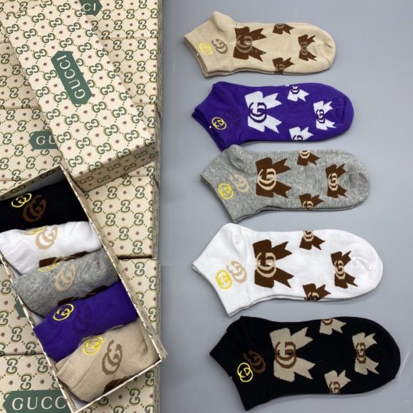 GUCCI носки комплект 5 пар AC_1705GU9 GUCCI носки комплект 5 пар AC_1705GU9