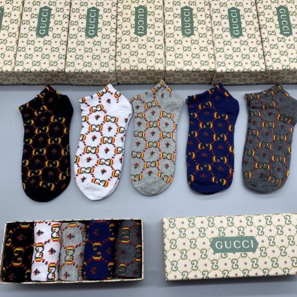 GUCCI носки комплект 5 пар AC_1705GU9 GUCCI носки комплект 5 пар AC_1705GU9