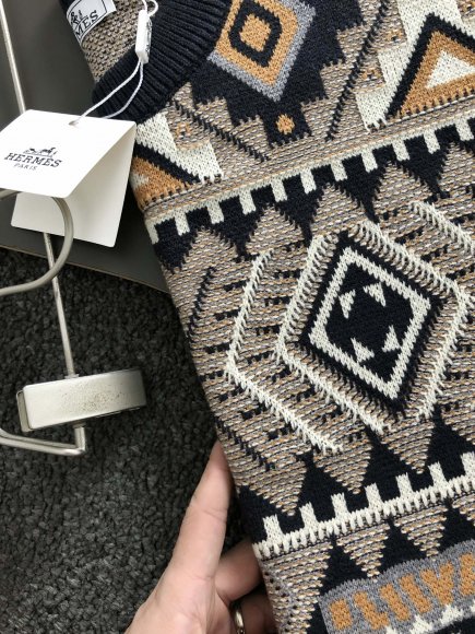 Hermes - Мужская утепленная кофта свитер DF_1511HE11