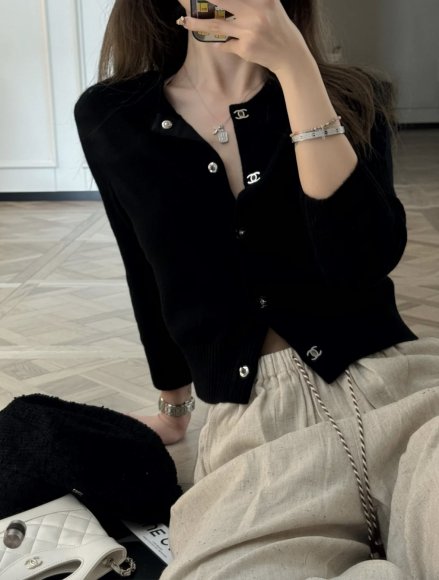 Chanel - Женская кашемировая кофта кардиган YE_2309CH2