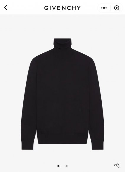 Givenchy - Мужская шерстяная кофта свитер водолазка DZ_1710GI8