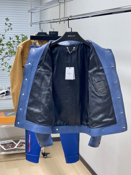 Berluti 2022 Мужская кожаная куртка TI_0908BE8 Berluti 2022 Мужская кожаная куртка TI_0908BE8