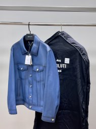 Berluti 2022 Мужская кожаная куртка TI_0908BE8