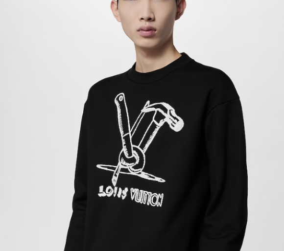 Louis Vuitton Doodles - Мужская кофта свитшот CF_0610LV3 Louis Vuitton Doodles - Мужская кофта свитшот CF_0610LV3