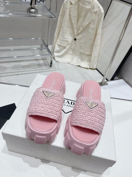 Prada - Женские шлепанцы ST3_0707PR1 Prada - Женские шлепанцы ST3_0707PR1