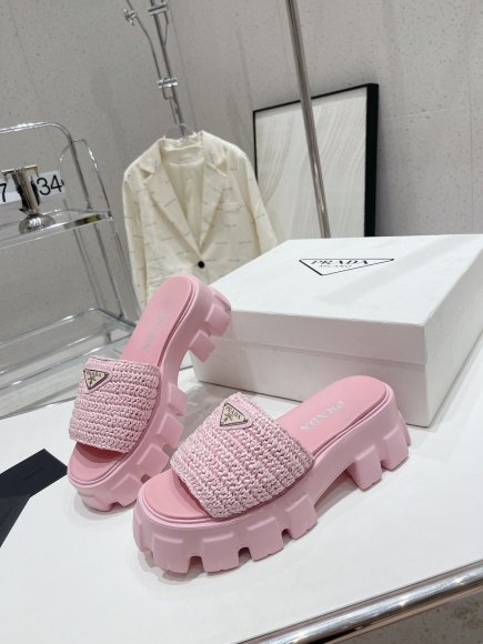 Prada - Женские шлепанцы ST3_0707PR1 Prada - Женские шлепанцы ST3_0707PR1
