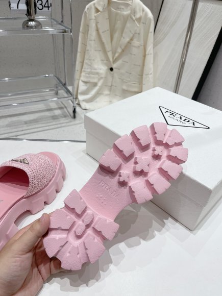 Prada - Женские шлепанцы ST3_0707PR1 Prada - Женские шлепанцы ST3_0707PR1