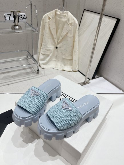 Prada - Женские шлепанцы ST3_0707PR1 Prada - Женские шлепанцы ST3_0707PR1