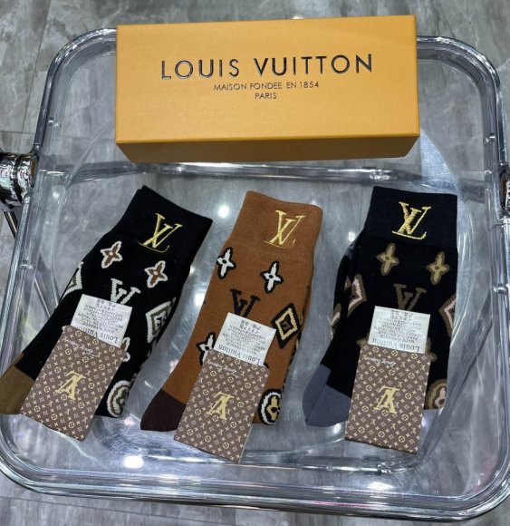 Louis Vuitton носки комплект 3 пары AC_0502LV6
