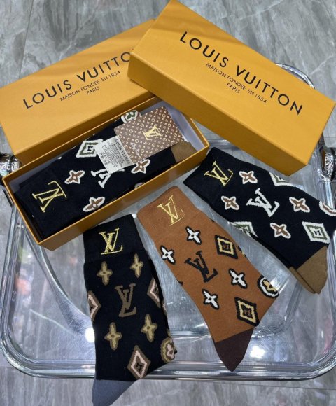 Louis Vuitton носки комплект 3 пары AC_0502LV6
