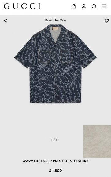 Gucci - Мужская джинсовая рубашка TJ_0204GU4 Gucci - Мужская джинсовая рубашка TJ_0204GU4