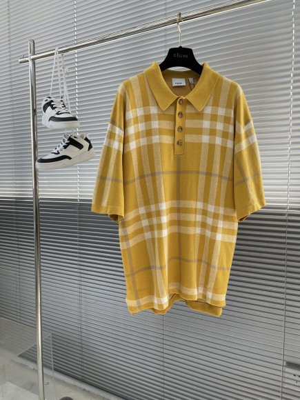Burberry - Мужская трикотажная футболка майка поло TJ_0204BU5