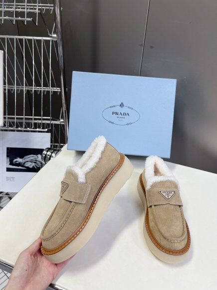 Prada - Женские ботинки мокасины ST3_0410PR9