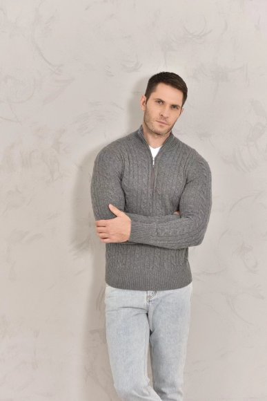 Loro Piana Mezzocollo - Мужская кашемировая кофта свитер N1_2109LP4 Loro Piana Mezzocollo - Мужская кашемировая кофта свитер N1_2109LP4