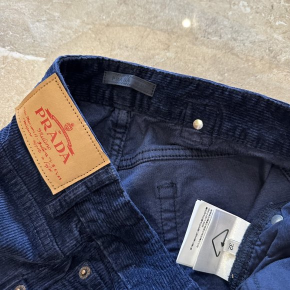 Prada - Мужские вельветовые штаны брюки MI_1911PR4