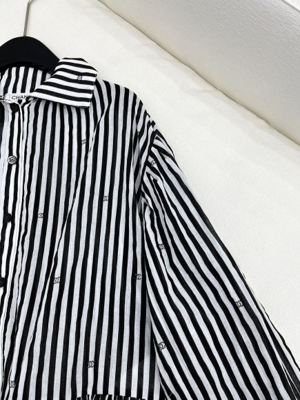 Chanel - Женская рубашка туника платье 3D_2007CH6 Chanel - Женская рубашка туника платье 3D_2007CH6