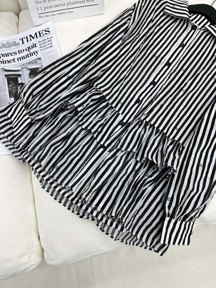 Chanel - Женская рубашка туника платье 3D_2007CH6 Chanel - Женская рубашка туника платье 3D_2007CH6