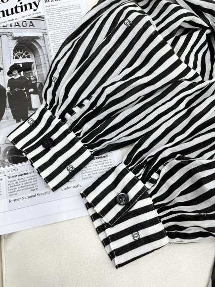 Chanel - Женская рубашка туника платье 3D_2007CH6 Chanel - Женская рубашка туника платье 3D_2007CH6