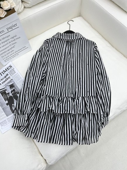 Chanel - Женская рубашка туника платье 3D_2007CH6 Chanel - Женская рубашка туника платье 3D_2007CH6