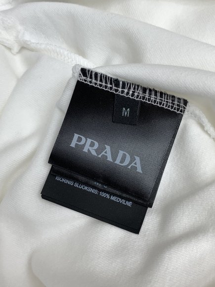 Prada - Мужская махровая футболка майка TI_0605PR4 Prada - Мужская махровая футболка майка TI_0605PR4