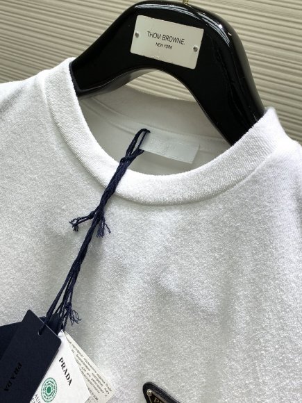 Prada - Мужская махровая футболка майка TI_0605PR4 Prada - Мужская махровая футболка майка TI_0605PR4