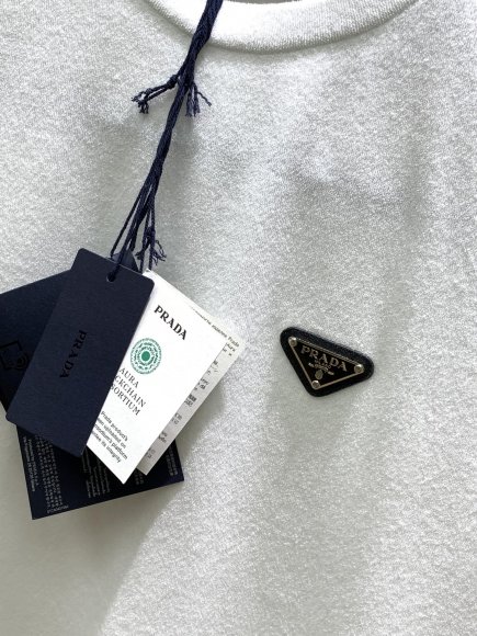 Prada - Мужская махровая футболка майка TI_0605PR4 Prada - Мужская махровая футболка майка TI_0605PR4