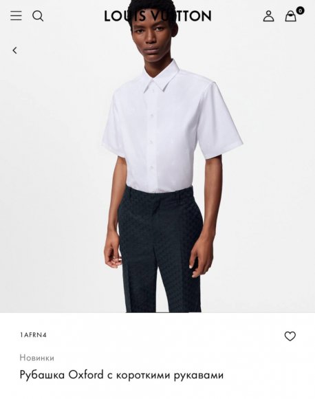 Louis Vuitton Oxford - Мужская рубашка DZ_2107LV2 Louis Vuitton Oxford - Мужская рубашка DZ_2107LV2