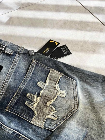 Fendi - Мужские штаны джинсы DF_0208FE8 Fendi - Мужские штаны джинсы DF_0208FE8
