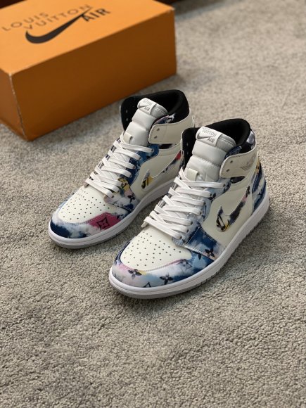 Louis Vuitton & Nike Air Jordan 1 Low - Мужские кроссовки ботинки A1_0411LV1 Louis Vuitton & Nike Air Jordan 1 Low - Мужские кроссовки ботинки A1_0411LV1