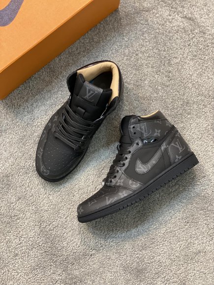 Louis Vuitton & Nike Air Jordan 1 Low - Мужские кроссовки ботинки A1_0411LV1 Louis Vuitton & Nike Air Jordan 1 Low - Мужские кроссовки ботинки A1_0411LV1