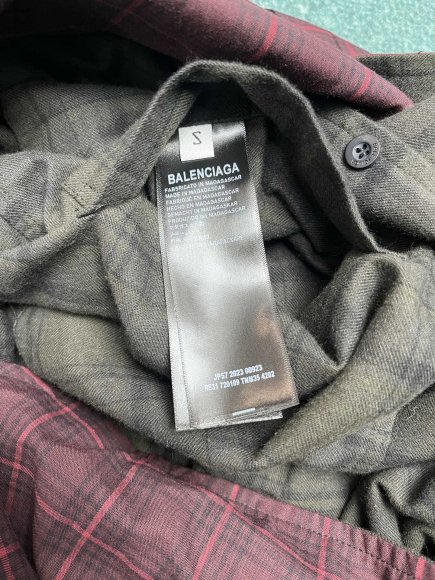 Balenciaga - Мужская двухсторонняя рубашка куртка DZ_2203BA19 Balenciaga - Мужская двухсторонняя рубашка куртка DZ_2203BA19