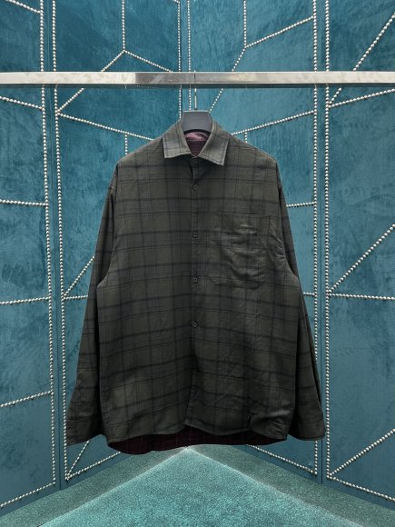 Balenciaga - Мужская двухсторонняя рубашка куртка DZ_2203BA19 Balenciaga - Мужская двухсторонняя рубашка куртка DZ_2203BA19