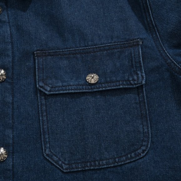 Chrome Hearts - Мужская джинсовая стеганая куртка ветровка ACE_1908CH6