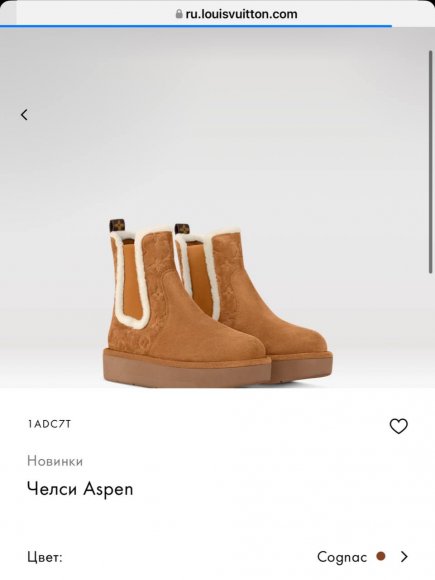 Louis Vuitton Aspen - Женские челси сапоги ботинки MO_0711LV2