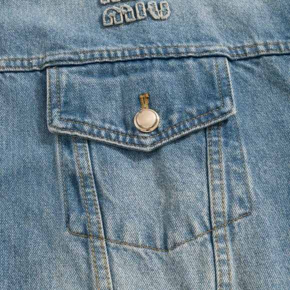 Miu Miu - Мужская джинсовая рубашка куртка ACE_1908MM7 Miu Miu - Мужская джинсовая рубашка куртка ACE_1908MM7