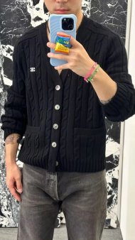 Celine - Мужская шерстяная кофта свитер кардиган DZ_2111CE1